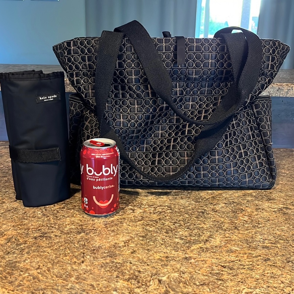 Large Kate Spade quilted diaper bag